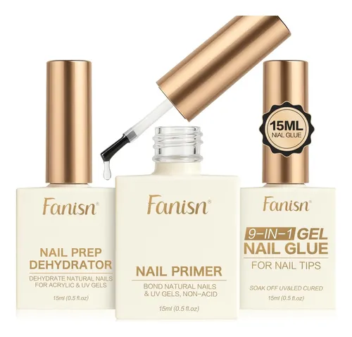 Conjunto De Pegamento De Uñas Gel Y Deshidratante/primer