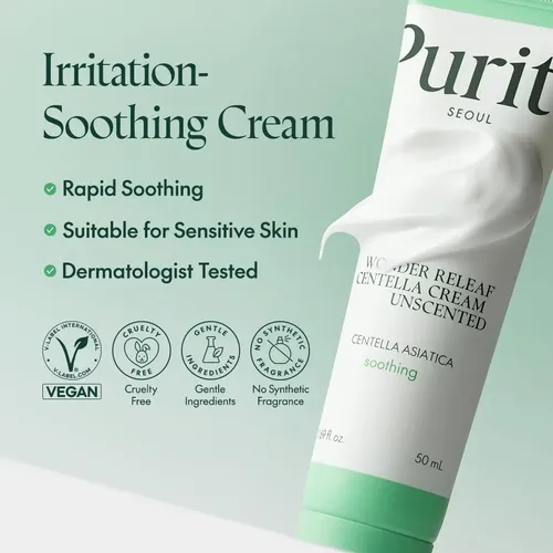 Purito Seoul Wonder Releaf Centella Crema Sin Perfume Para P