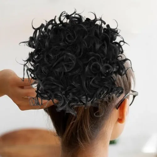 W Nuevo Postizos Rizados Accesorio Para Cabello Corto W