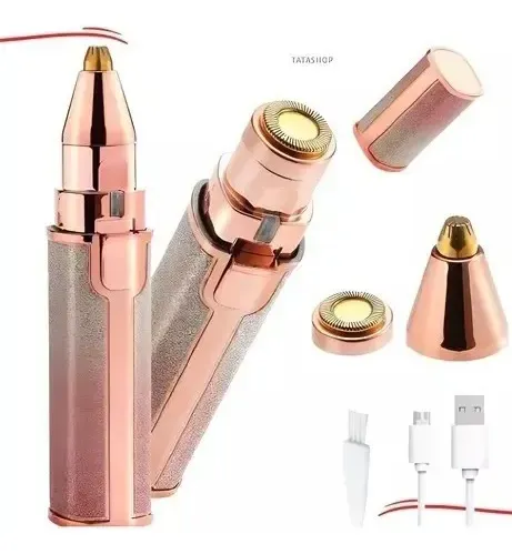 Depilador Cejas Facial Cuerpo 2 En 1 Usb Multifuncional