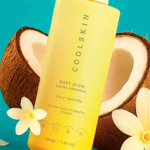 Crema Corporal Hidratante Body Glow Coolskin Coco Vainilla