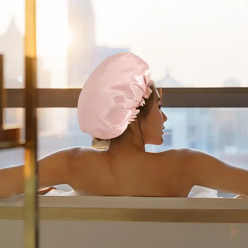 Gorro De Ducha Reutilizable Suave Para Cabello Champán