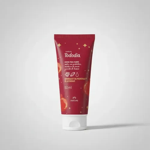 Crema De Manos Granada Y Almendras Glaseadas Natura 50ml Fragancia dulce floral