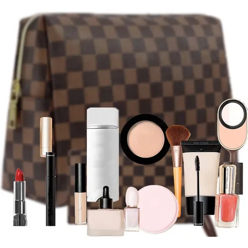 Cys Kit Bolsas Maquillaje Xadrez Elegante Neceser Viaje Ys