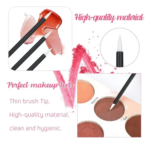 50 Pinceles Descartables Para Delineador De Ojos