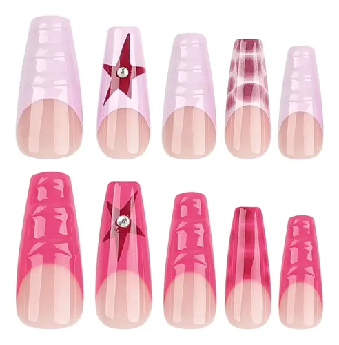 Uñas Decoradas En Rojo Francés En 3d