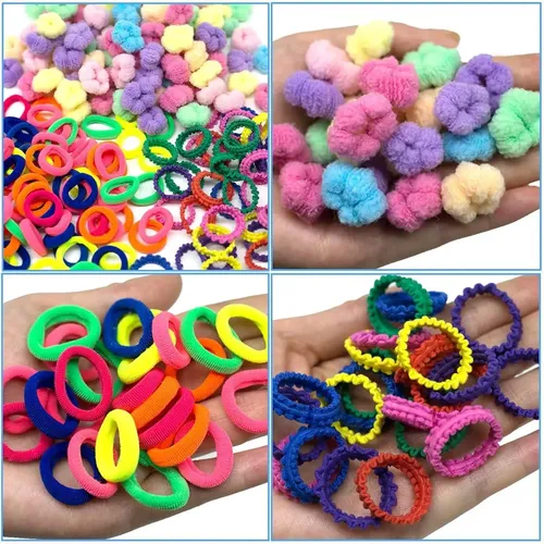 Paquete De 250 Cintas Para El Pelo De Bebé, 3 Texturas