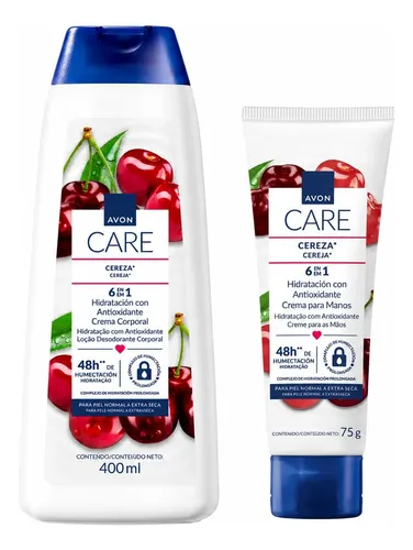 Kit Hidratante Corporal Y Crema Para Manos Avon Care Cereza