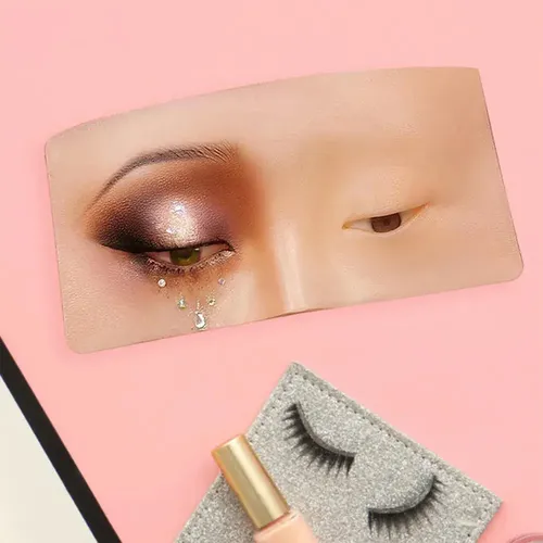 Tablero De Práctica De Silicona, Modelo De Cara, Maquillaje