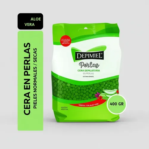 Depimiel Cera Depilar Vegetal Perlas Sistema Español 400 Gr