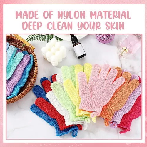 Guantes Exfoliantes Para Ducha 104 Piezas Multicolor