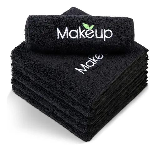 Orighty Paño Microfibra Removedor De Maquillaje 6 U Negro