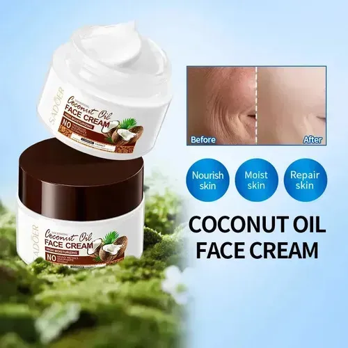 Tocrema De Aceite De Coco Sadoer, Hidratante, Hidratante Y N