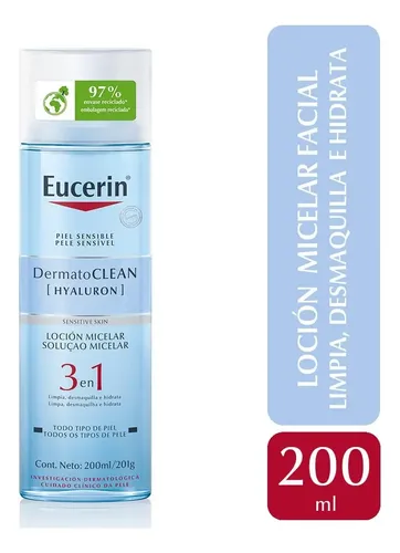 Eucerin Dermatoclean Loción Micelar Limpiadora 3 En 1 X200ml