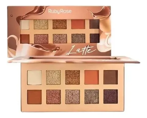 Sombra De Ojos Ruby Rose Latte Sombras Color Marrón
