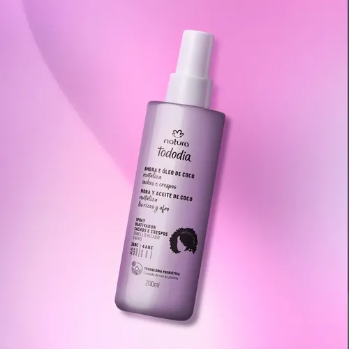 Spray Reactivador De Rulos Natura Tododía Mora Y Aceite Coco