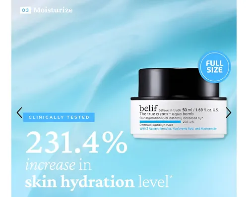Belif Dive Into Hydration Set Hidratación Facial Skincare