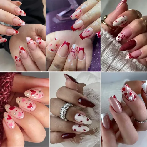 Pegatinas Para Uñas Bsbtbz, 8 Unidades, Con Forma De Corazón