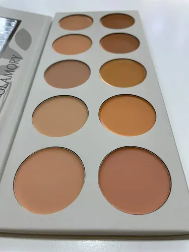 Paleta De 10 Correctores Cremosos Acabado Natural Glamory