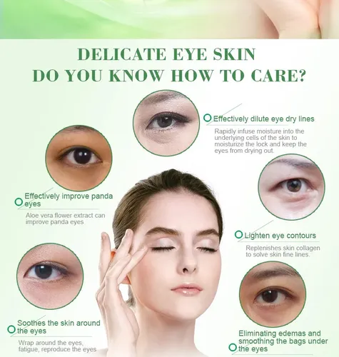 Set Vegano Para El Cuidado De La Piel, Crema De Ojos Orgánic
