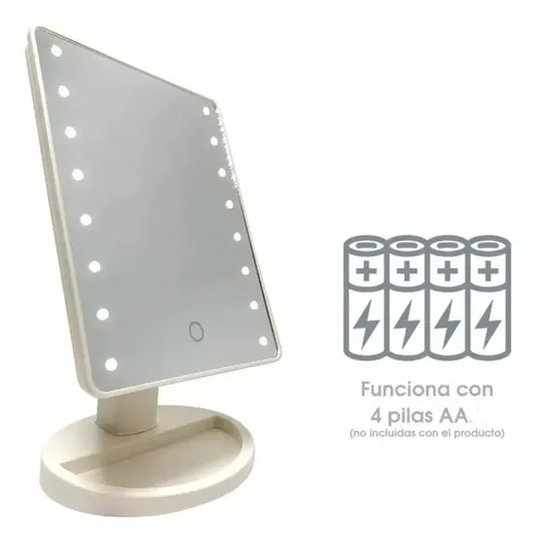 Espejo Con Luz Led Para Maquillaje Con Pie Usb E153