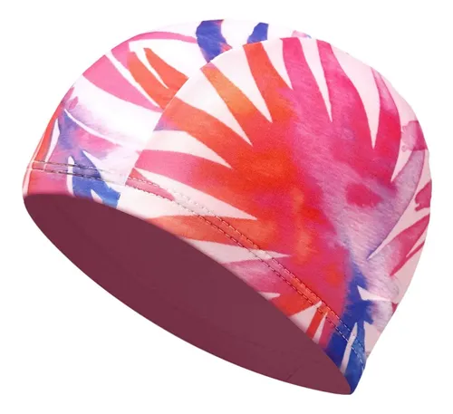 Gorro De Natación De Tela, Estampado Aleatorio