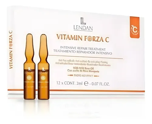Ampollas Vitamin Forza C Pura 10% Reparador Intensivo Lendan