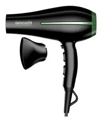 Secador De Pelo Avocado 2300w 2 Vel 3 Temp Color Negro