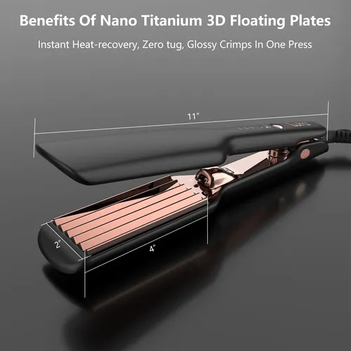 Plancha De Pelo Lura 5cm Nano Titanio Iónico 110v/220v