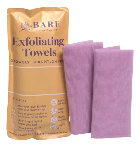 Bare Botanics Toallas Exfoliantes Lavanda 2p