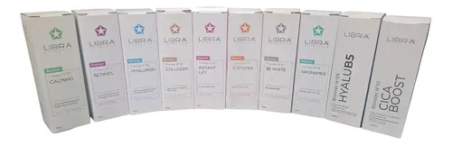 Kit 10 Boosters Serum Facial Libra Skincare 50ml