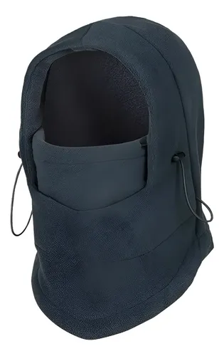Gorro Ciclismo Para Invierno, Negro Con Cálido Forro Polar