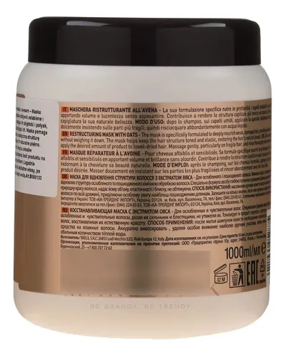 Mascarilla Capilar Brelil Numero Reestructurante 1000ml