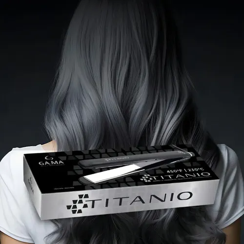 Planchita de pelo GA.MA Italy Titanio negra