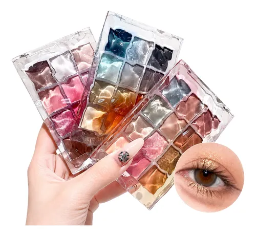 Paleta De Sombras Con Ondas Agua Gege Bear 12 Tonos