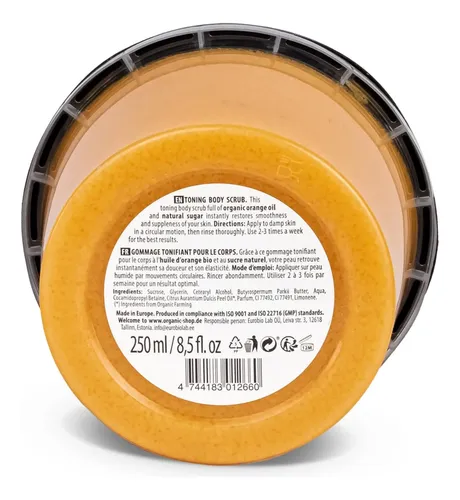 Exfoliante Corporal Organic Shop Azúcar De Naranja 250 Ml