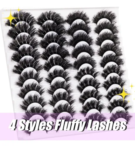 Pestañas Postizas Wikbik 20 Pares D1-fluffy Lashes