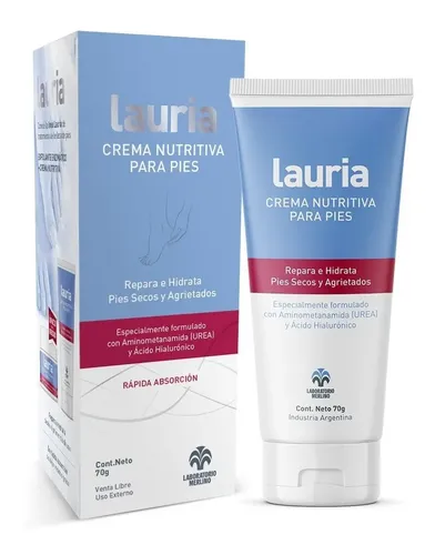 Lauria Crema Nutritiva Para Pies Hidratante Reparadora 70g