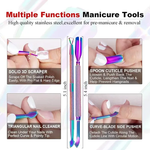 Kit Removedor De Esmalte En Gel Louinstic Con Aceite Y