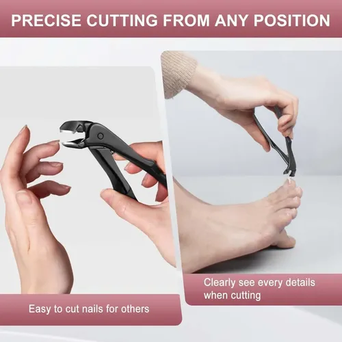 Cortauñas De Mango Largo, Adecuado Para Personas Mayores Black