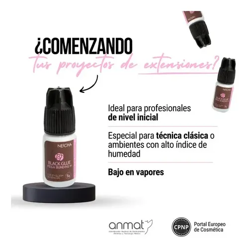 Pegamento Neicha Mega Bonding Extensión Pestañas Principiant
