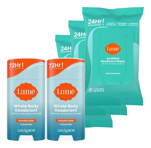 Lume Kit Desodorantes Corporales Sin Aroma 2 Pack