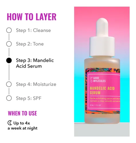 Sérum Exfoliante Suave Con Ácido Mandélico Good Molecules Sensible Día/noche