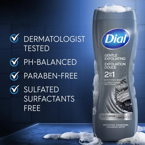 Limpiador Facial Y Corporal Dial Para Hombre, Exfoliante Sua