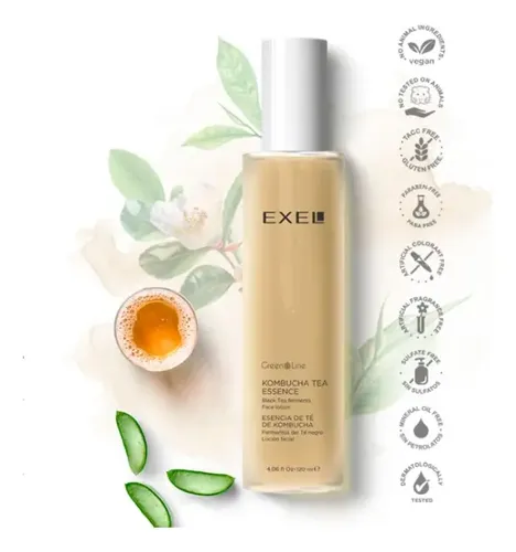 Esencia De Té Kombucha Loción Facial Exel Green Line Vegano