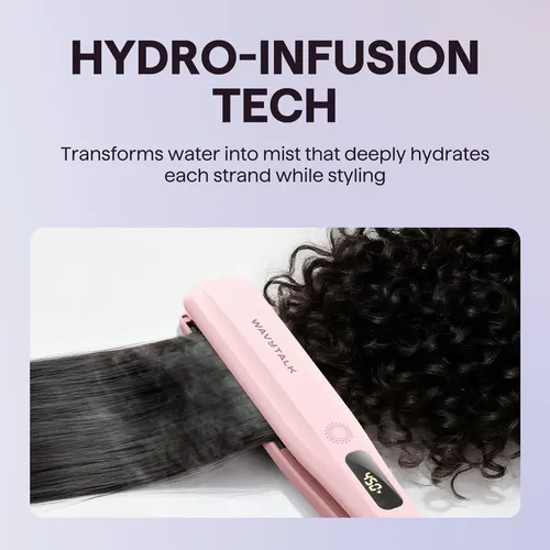 Alisador De Pelo Wavytalk Steam 3,5 Cm Nano Titanio
