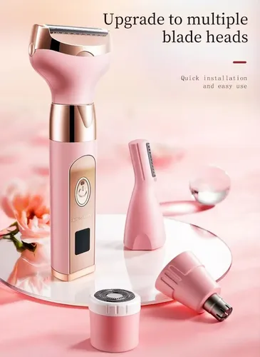 Depiladora Mujer 4 En 1 Recargable Ipx7 Usb Cuerpo