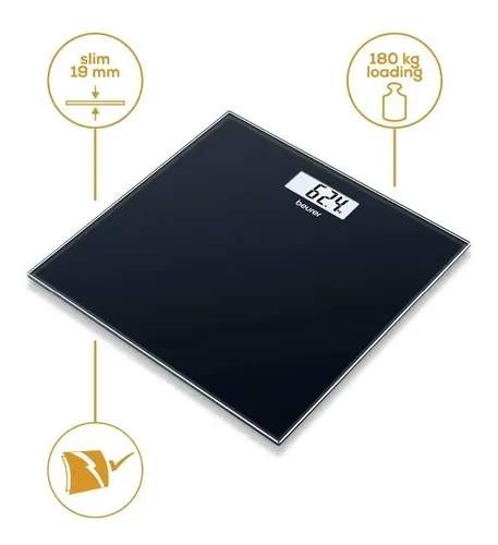 Balanza digital Beurer GS 10 negra, hasta 180 kg