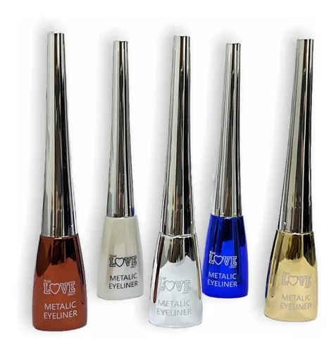 Delineador Punta Pluma Metalizado Love Crazy (pack X 12)