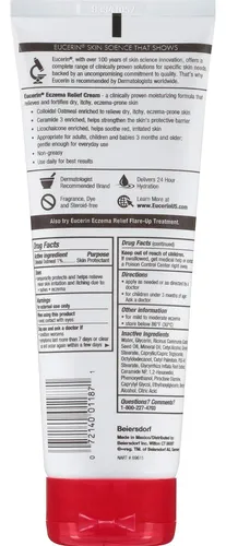 Crema Eucerin Alivio Eczema 3 Tubos 226.8 G Hidratante